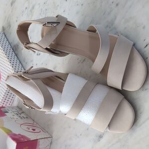 Women's espadrille wedge heeled sandals